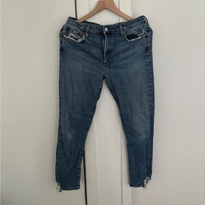 Agolde Toni mid Rise straight distressed Jeans